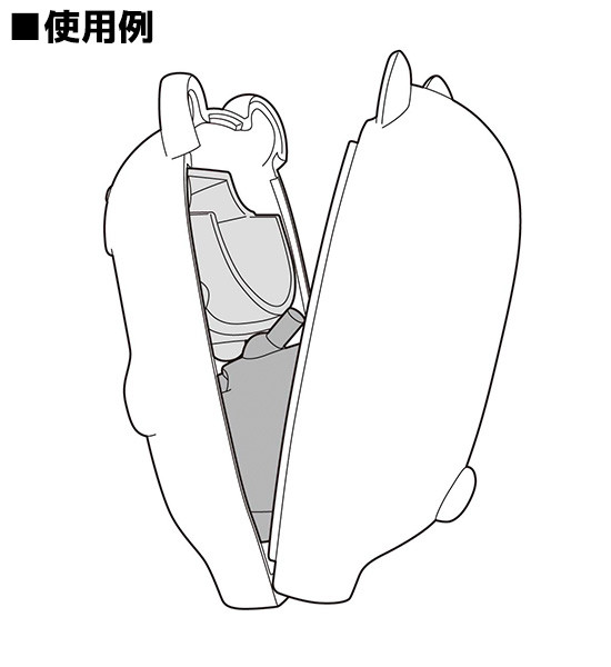 Nendoroid More Face Parts Case for Nendoroid Figures Brown Bear-2892