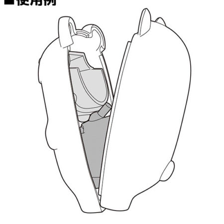 Nendoroid More Face Parts Case for Nendoroid Figures Pink Bear-2894