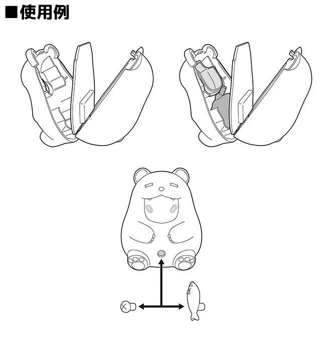Nendoroid More: Face Parts Case (Pudgy Bear)-5312